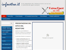 Tablet Screenshot of infovetro.it